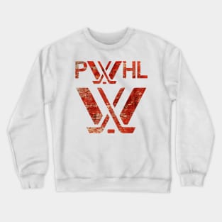 Distressed PWhl logo Crewneck Sweatshirt